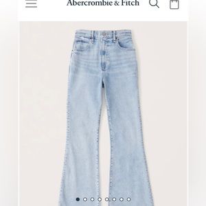 Abercrombie the flare ultra high rise jean